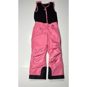 TSLA Insulated Snowboard Overalls Girls Pink Black Waterproof Ripstop Winter